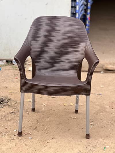 plastic chair and table