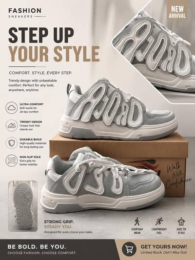 Stylish Men’s Sneakers – Premium Look & Ultimate Comfort