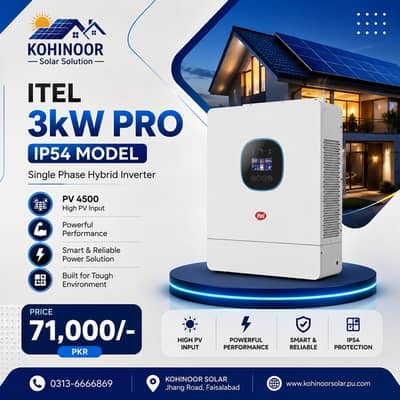 itel 3kw / knox inverter / solar inverter / solar panels