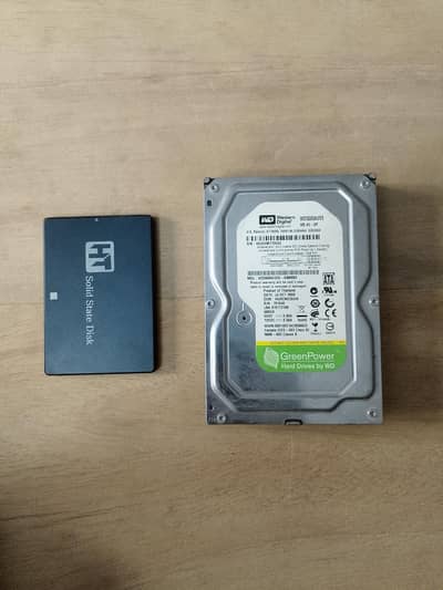 128GB SATA SSD and 500GB HARD DRIVE