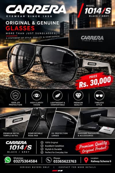 CARRERA 1014/S — BLACK / GREY