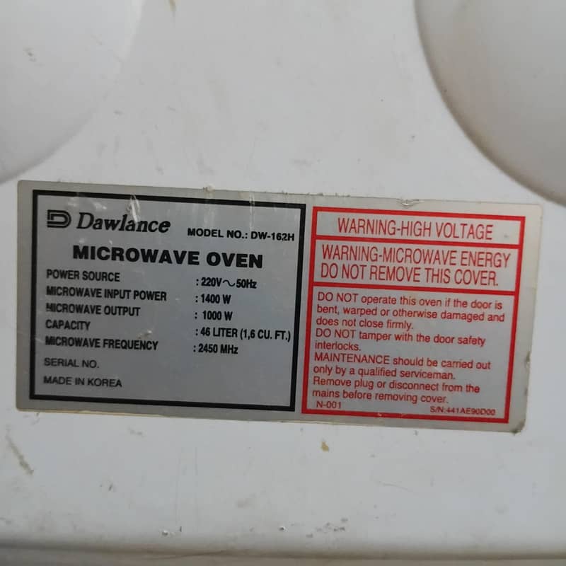 DAWLANCE MICROWAVE FULL SIZE 7