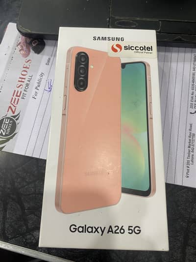Samsung Mobile A26 8 256 10/10 condition 10 month warranty available