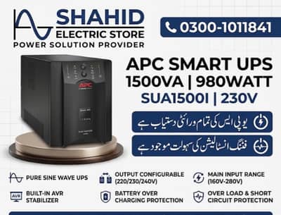 APC UPS 1500VA 1000WATT to 500kva All models Availabel in Fresh Stock