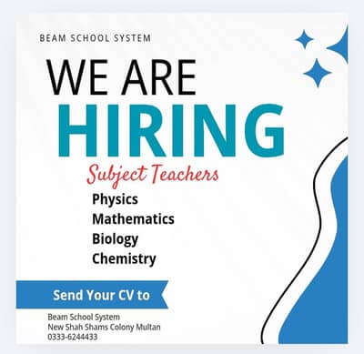 Female Teachers Required