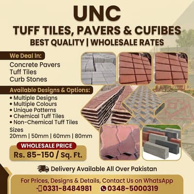 Pavers for sale in texila / Tuff Tiles/ curb stone for sale/pebbles