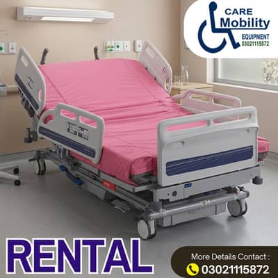 Hospital Bed for Rent Surgical Bed Electric ICU paitent bed on Rent