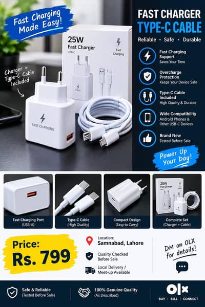 Good quality type c charger
