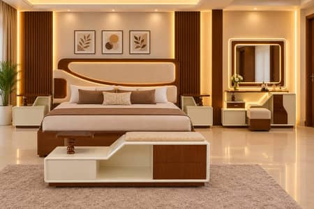 bed set ,wooden bed,double bed