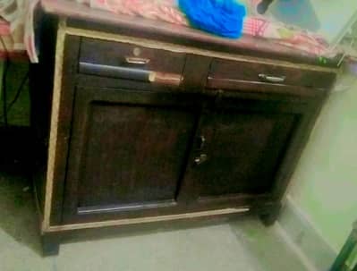 pure wooden stand big saize with large saize storage drwa  2
