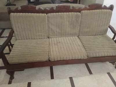 sofa set wood styel