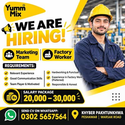 Marketing  Team || Factory worker  Peshawar