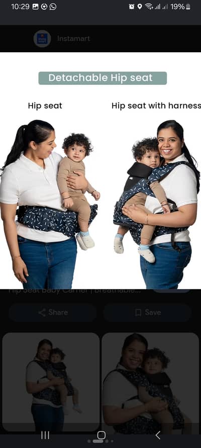 Detachable Hip Seat Baby Carrier