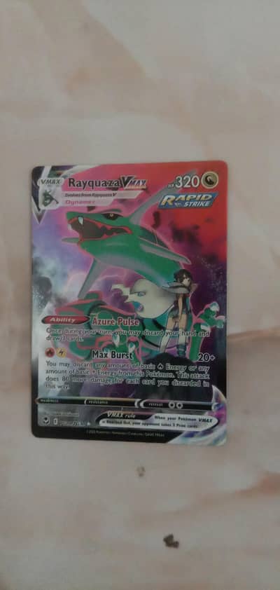 Pokemon card Rayquaza v max