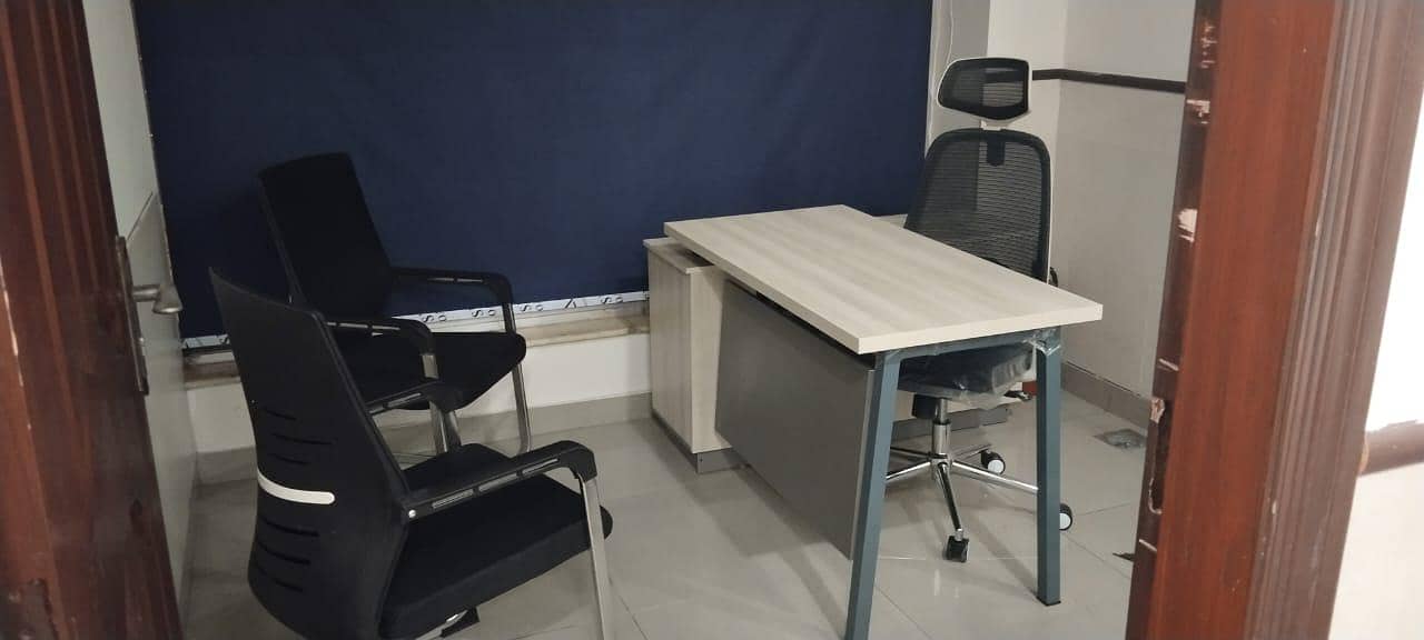 office table,manager table,table with side rack 5