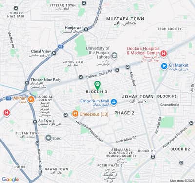 Perfect 24 Marla Residential Plot In Johar Town Phase 2 - Block H3 For Sale