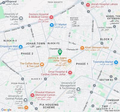 1 Kanal Spacious Commercial Plot Is Available In Johar Town Phase 1 - Block F For Sale