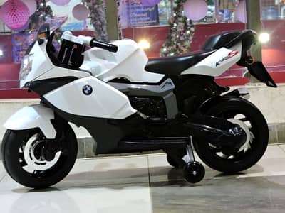 Kids Ride Bike 12V BMW Officially - Key start-up, With music functio