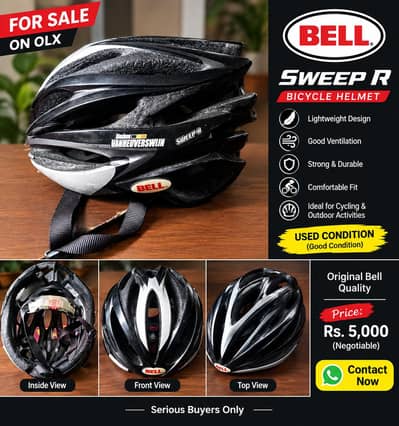 Original Bell Sweep R Bicycle Helmet – Used, Good Condition