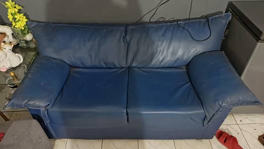 Premium Raxeen sofa. (Molty foam and ballfiber fillings)