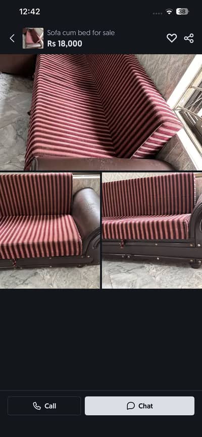 Sofa cumbed