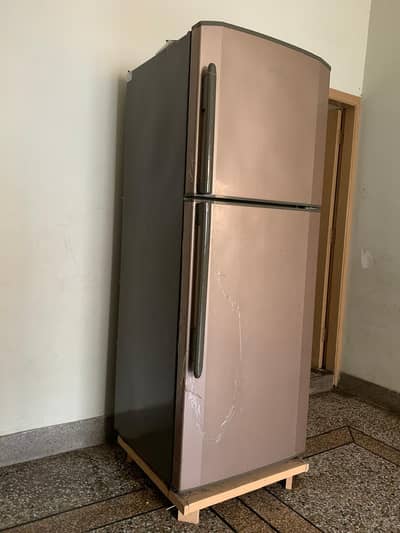 Rose Gold Double-Door Refrigerator – Stylish & Spacious