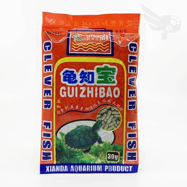 CLEVER FISH TURTLE FOOD - GUIZHIBAO - PELLETS - 30g - 30 grams -