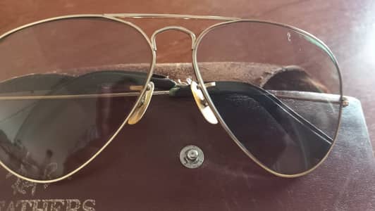 Ray Ban Bausch & Lomb Leather USA Vintage Sunglasses