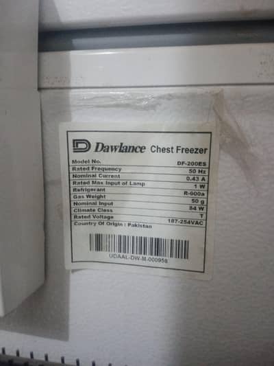 white colour defrezer 10 by 10 condition x