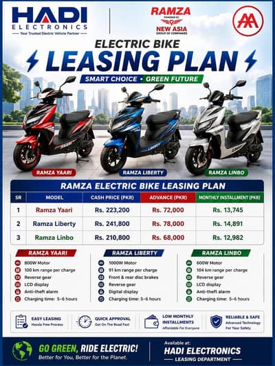 Ramza Linbo Electric Bike 600W | 104 KM Range
