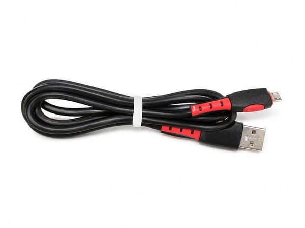 USB to Micro USB Fast Charging & Data Sync Cable – Durable Charging Cable for Android Devices (Black/Red) and type c cable