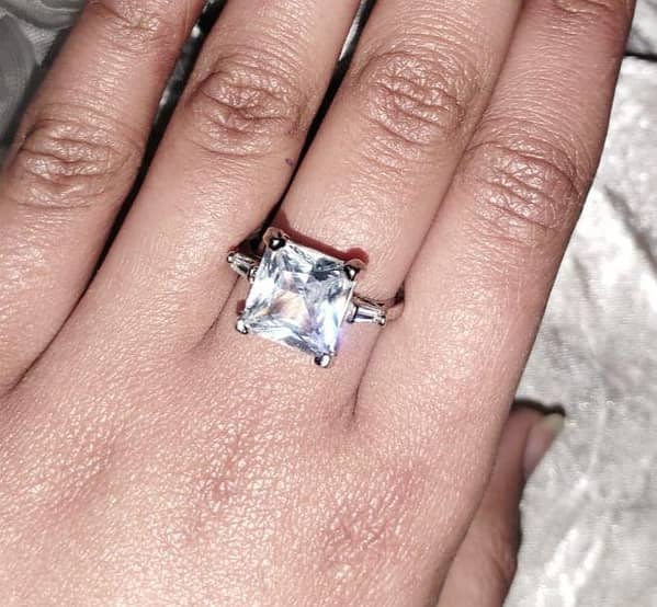Rectangular Crystal Ring