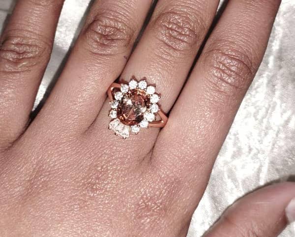 Rose Gold Morganite Ring