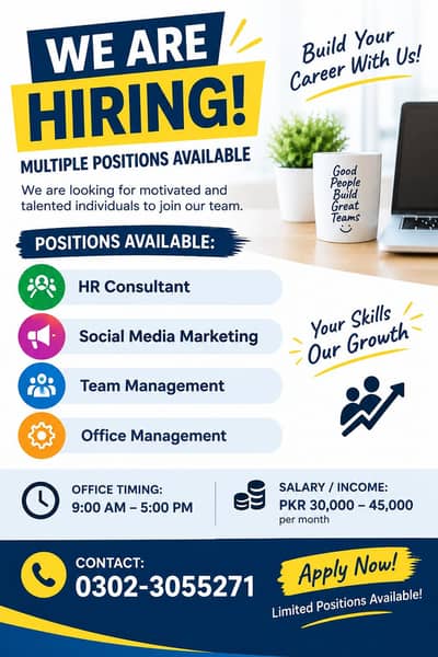 Job Opportunities Available