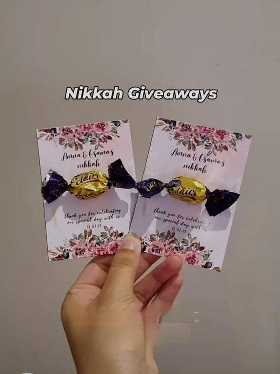 10 Pcs Customised Nikah Giveaways