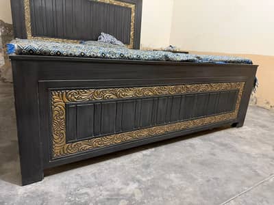 Bed Set with Side Tables & Almari – Excellent Condition