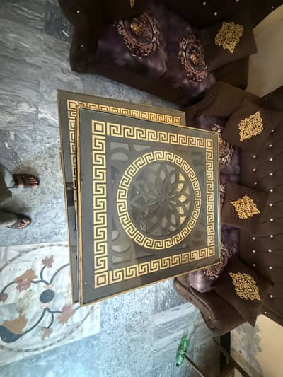 Title: Sofa Set with Center Table – Excellent Condition