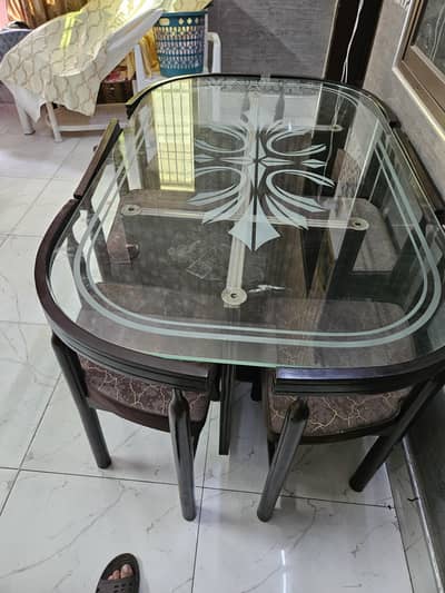 Modern Glass Dining table