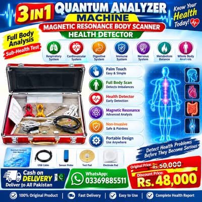 15th quantum resonance magnetic analyzer machine 3 test way promotion