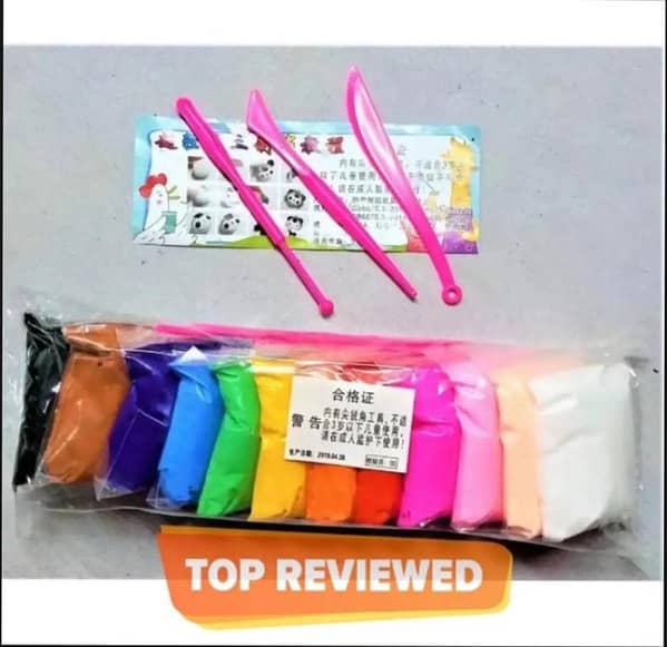 Pack of 12,24,36 China Clay Dough set for kids, Premium quality China Clay with 3 free tools,Fun & Educational Clay set for kids,Non-toxic China Clay Dough set,China Clay for Kids, Projects,Craft projects,Clay Dough set for kids