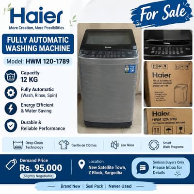 Haier washing machine