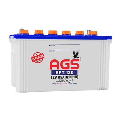 AGS 12V 85AH Battery (6FT-120) for UPS & Solar – Excellent Condition