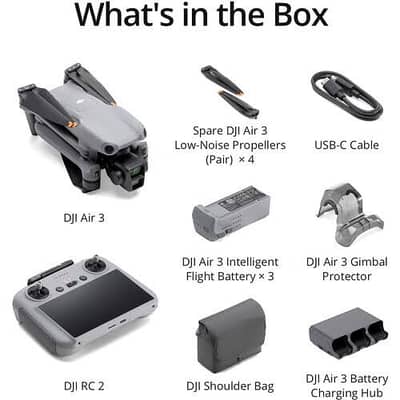 DJI Air 3 Flying More Combo with screen rj2 remote