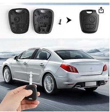 1 Pcs 2 Button Car Remote Control Key Case Shell Replacement Fob Cover Protector Accessories Outer Shell Case Without Blade RA4732