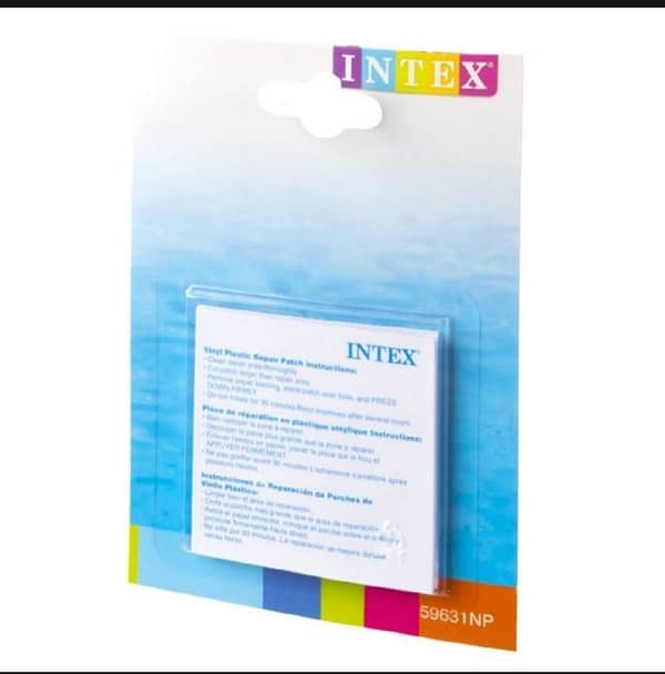 INTEX Sunset Glow Baby Pool Plastic Repair Patch, Baby Swimming Pool Puncture repair / Plastic Repair Patch for Baby Swimming Pool Inflatable / Intex Repair Patch-59631 (Pack of 6)