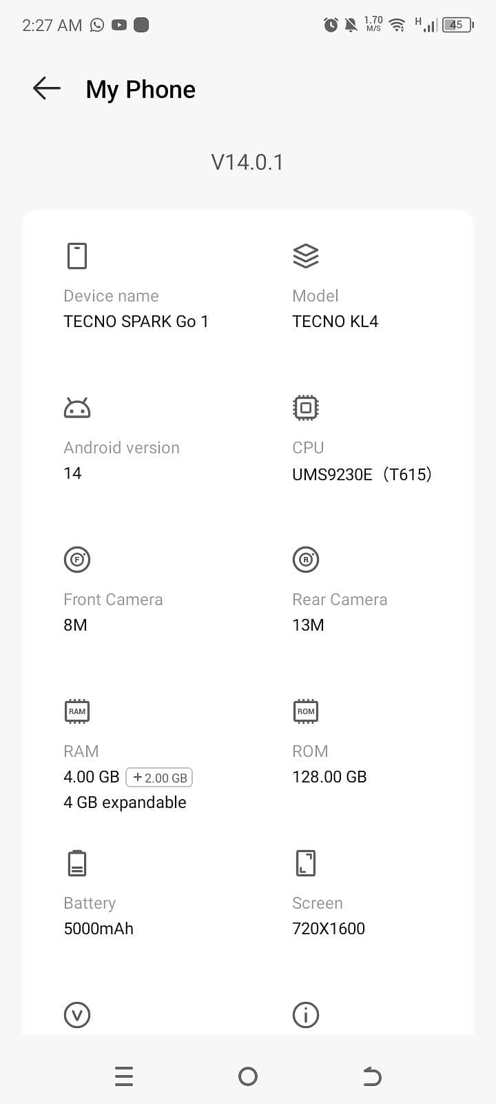 Tecno Spark Go 4