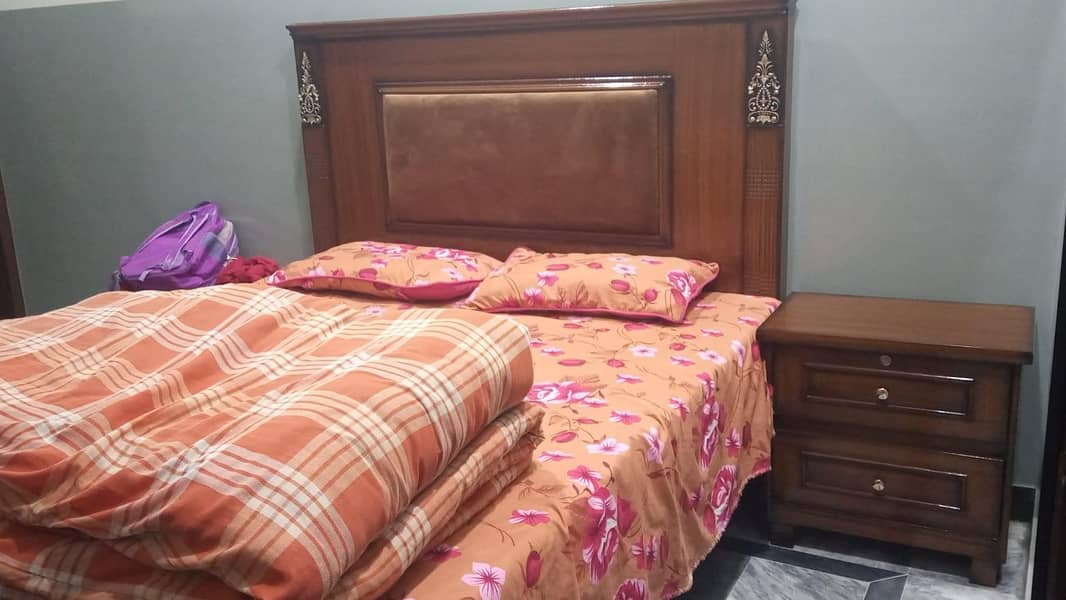 Bed with Side table 1