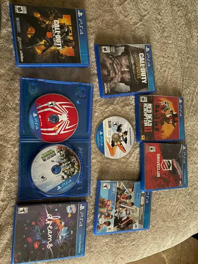 9 games for ps4 all are from abroad no local CD