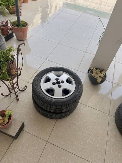 Japanese OEM Imported 14 Inch rims with Tyres for alto mira small cars
