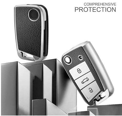 Car Key Cover for VW TanyueX Tange Key Fob Cover,Key Cover Car Key Case Key Fob Cover,D-Silver RA4725